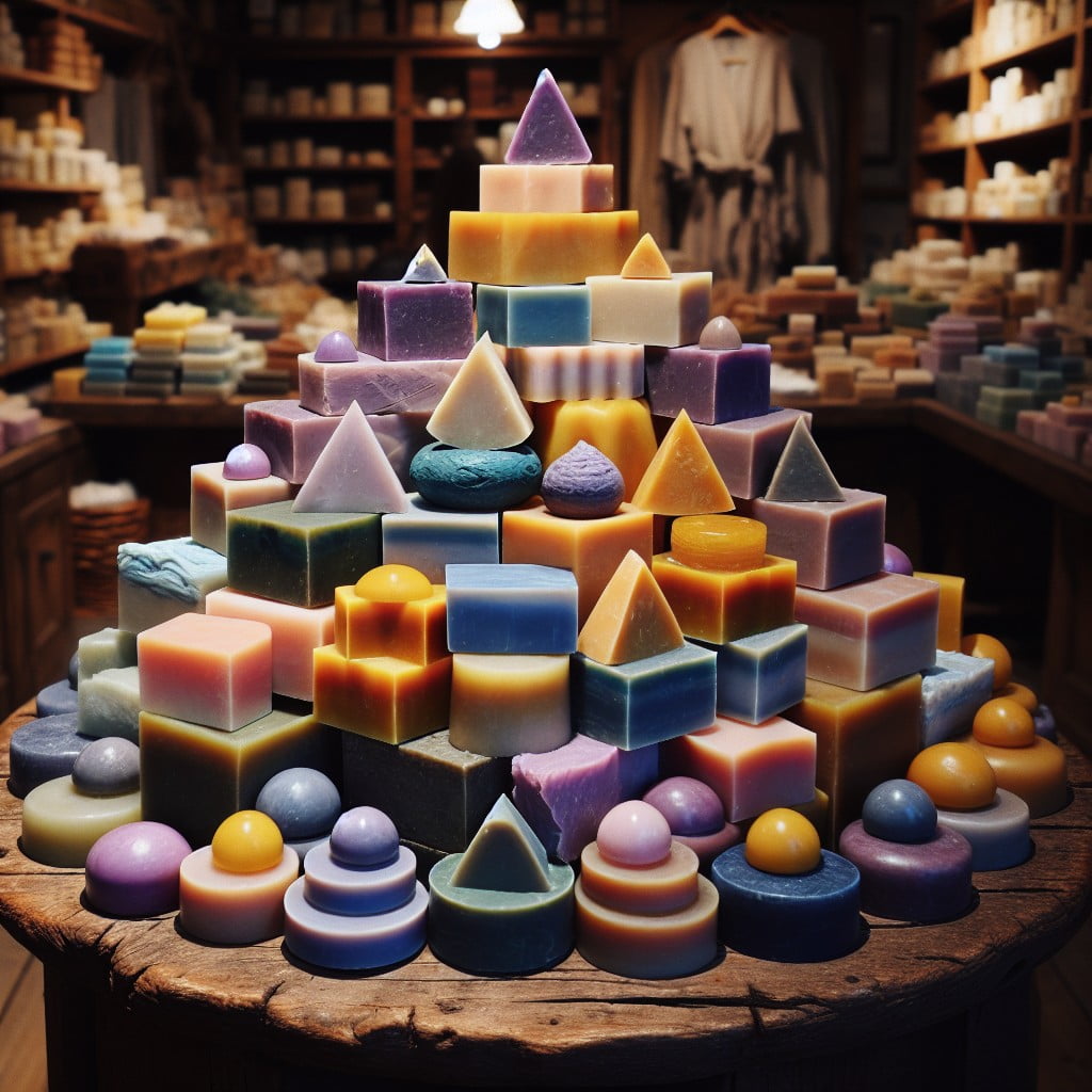 tower stack soap display