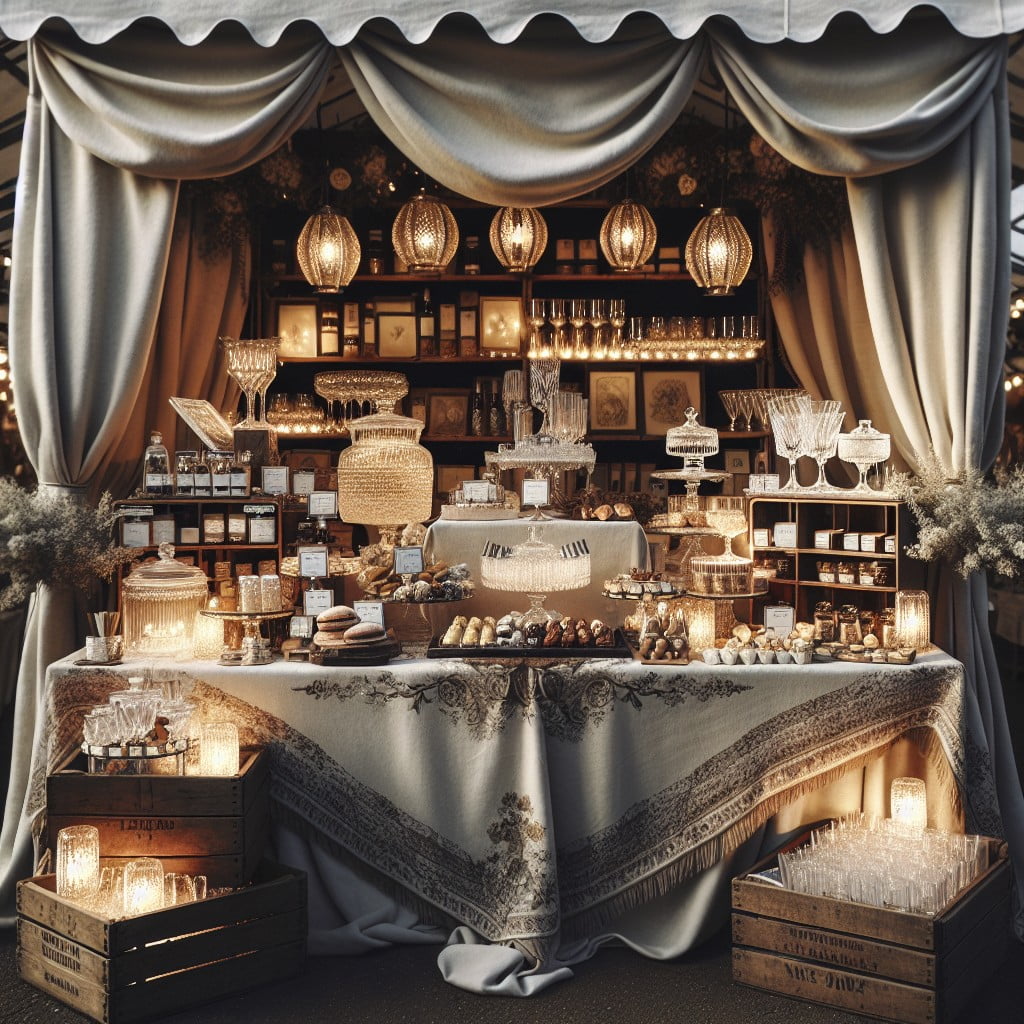 upscale elegance luxury themed booth for high end products