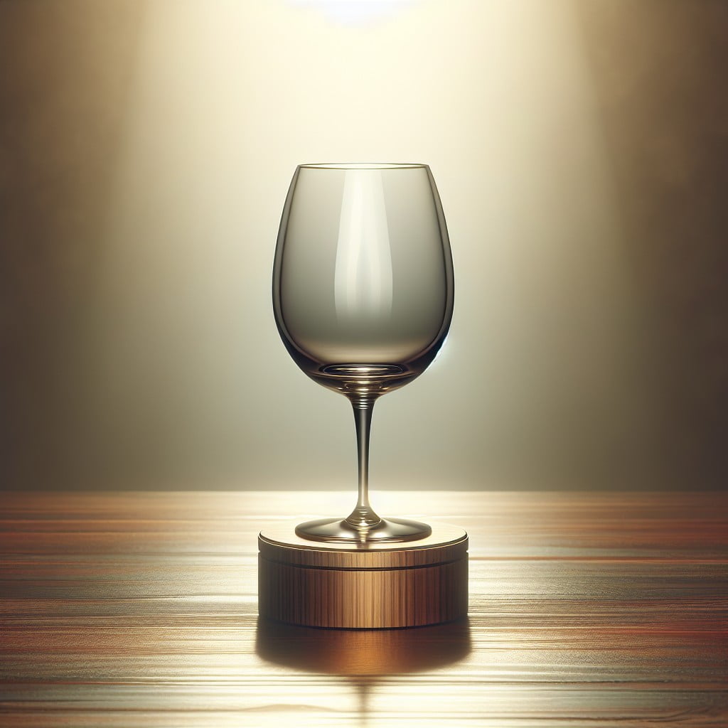upside down wine glass urn display
