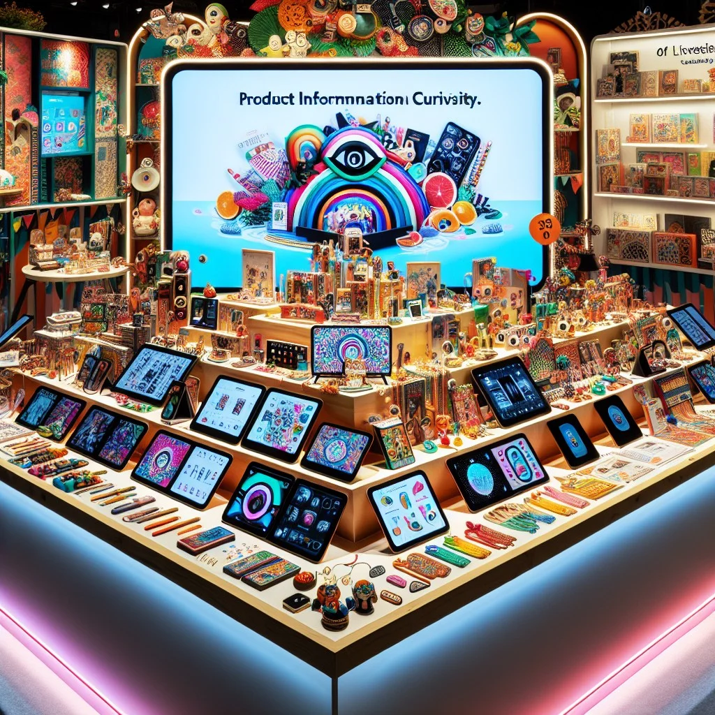 use digital interactive screens for product information