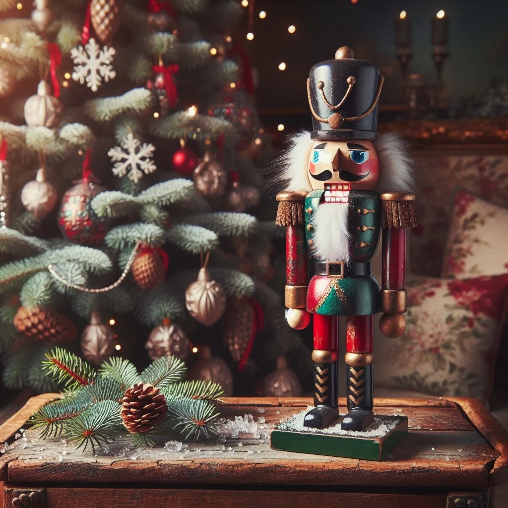 vintage nutcracker display