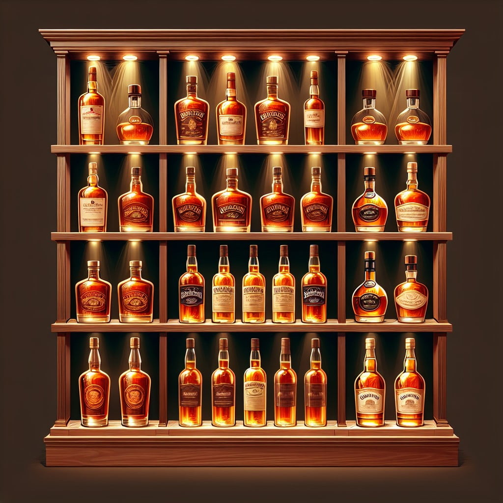 winery style bourbon display tower a classic approach