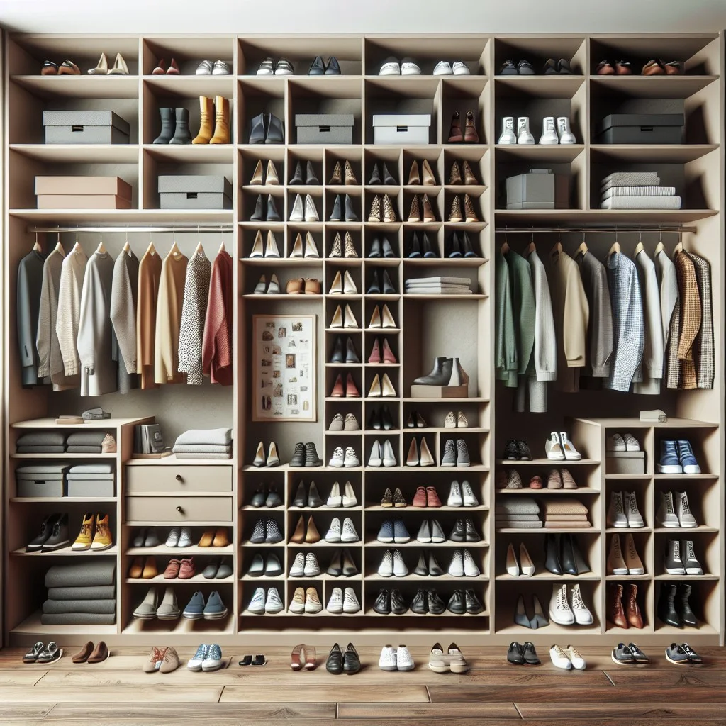 add shoe cubbies