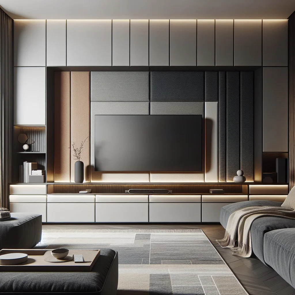 blending entertainment center with room decor