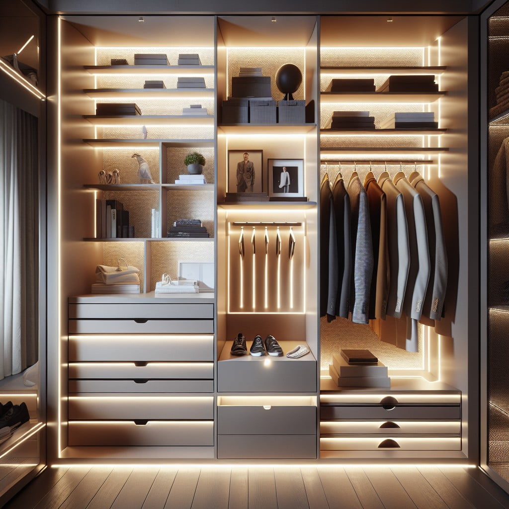creative lighting solutions for closets