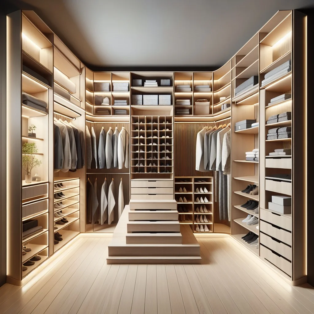 design considerations for u shaped closets