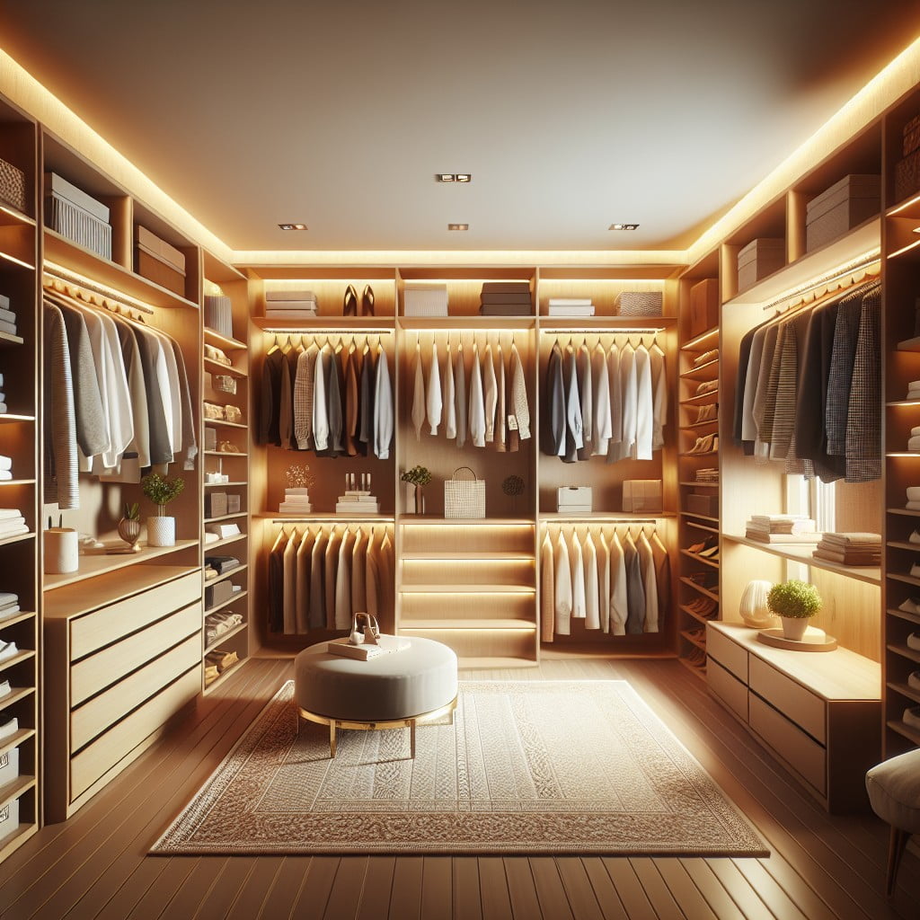 different types of walk in closet layouts