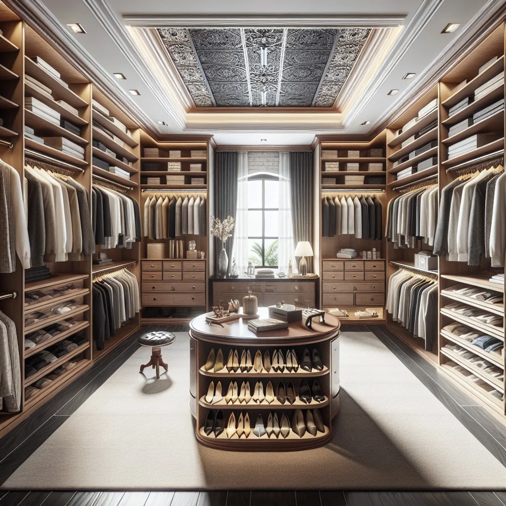 ideal walk in closet dimensions