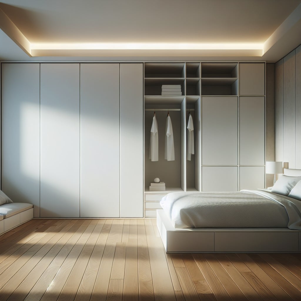 minimalist built in closet conversion