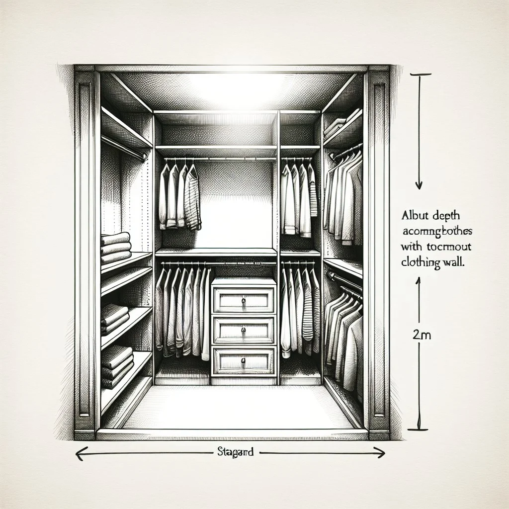 minimum closet depth for hangers to fit comfortably