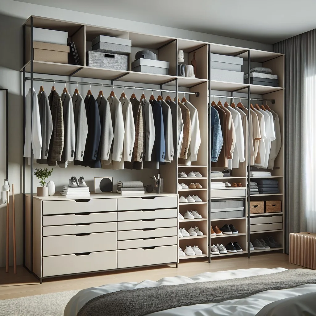 multifunctional open closet solutions