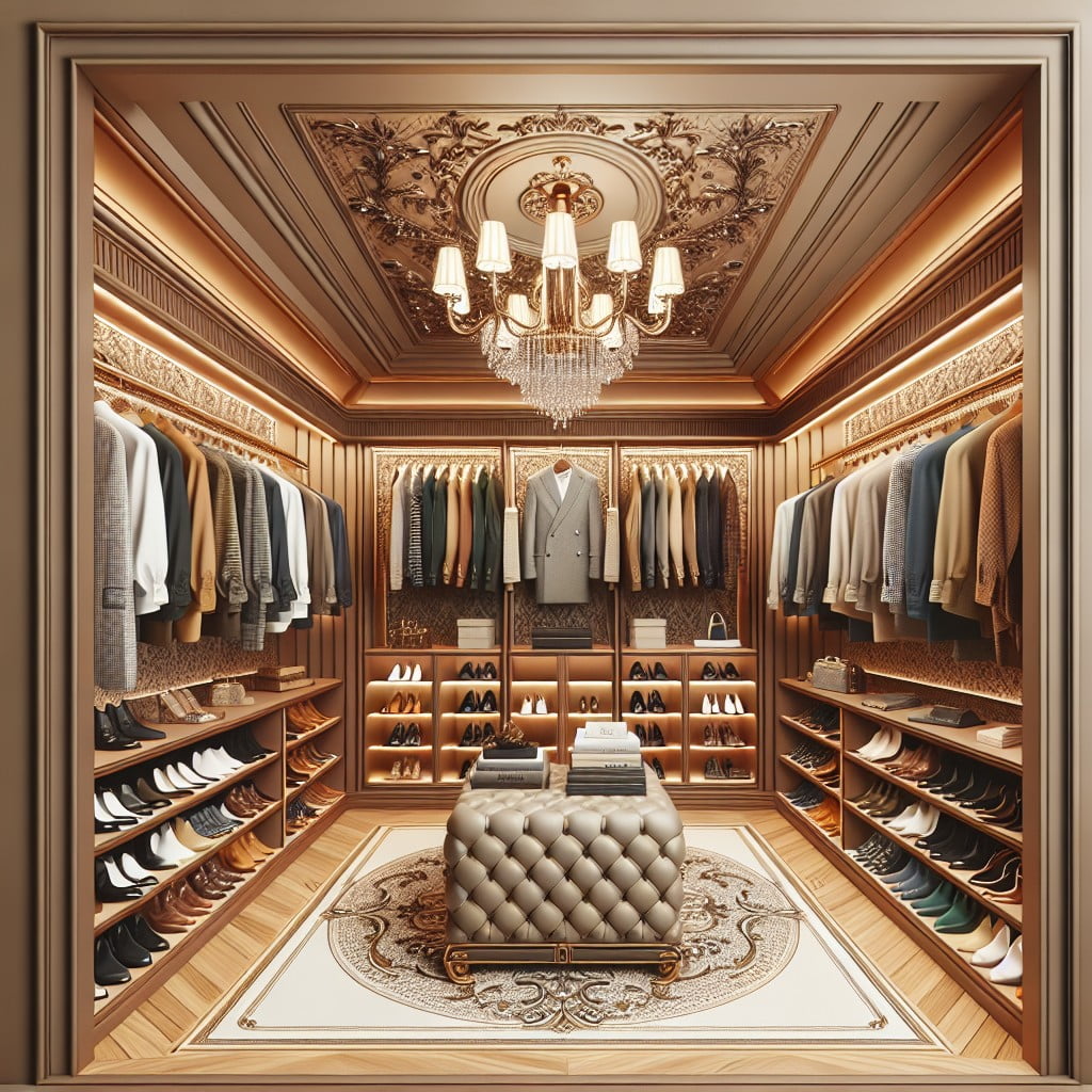 personalized theme ideas for luxury walk in closets