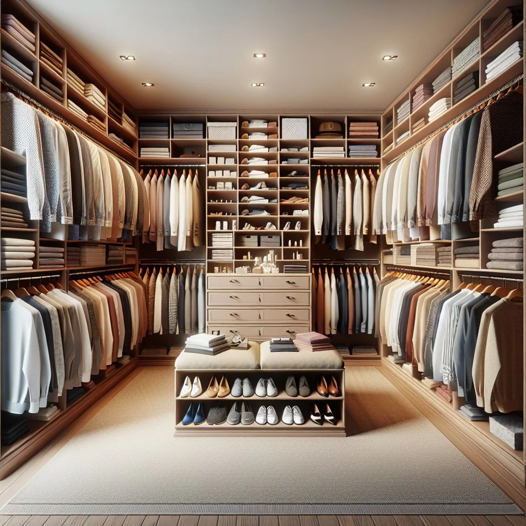 plan your walk in closet before starting