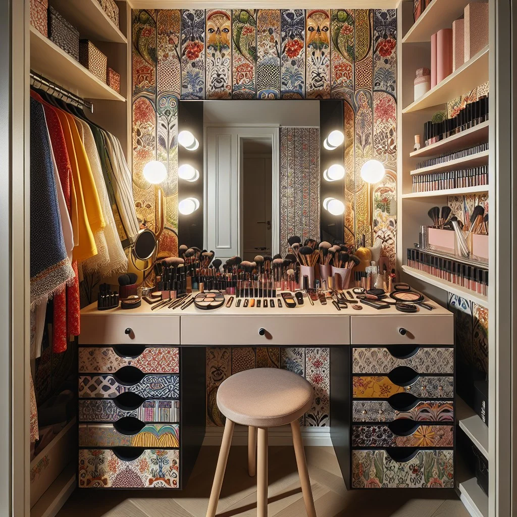 play with patterned wallpaper