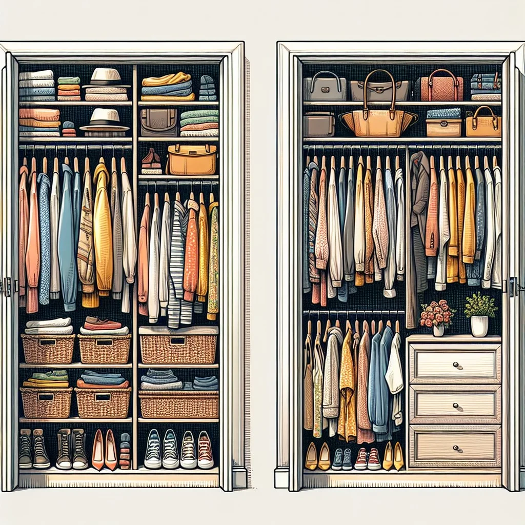 standard vs. walk in closet