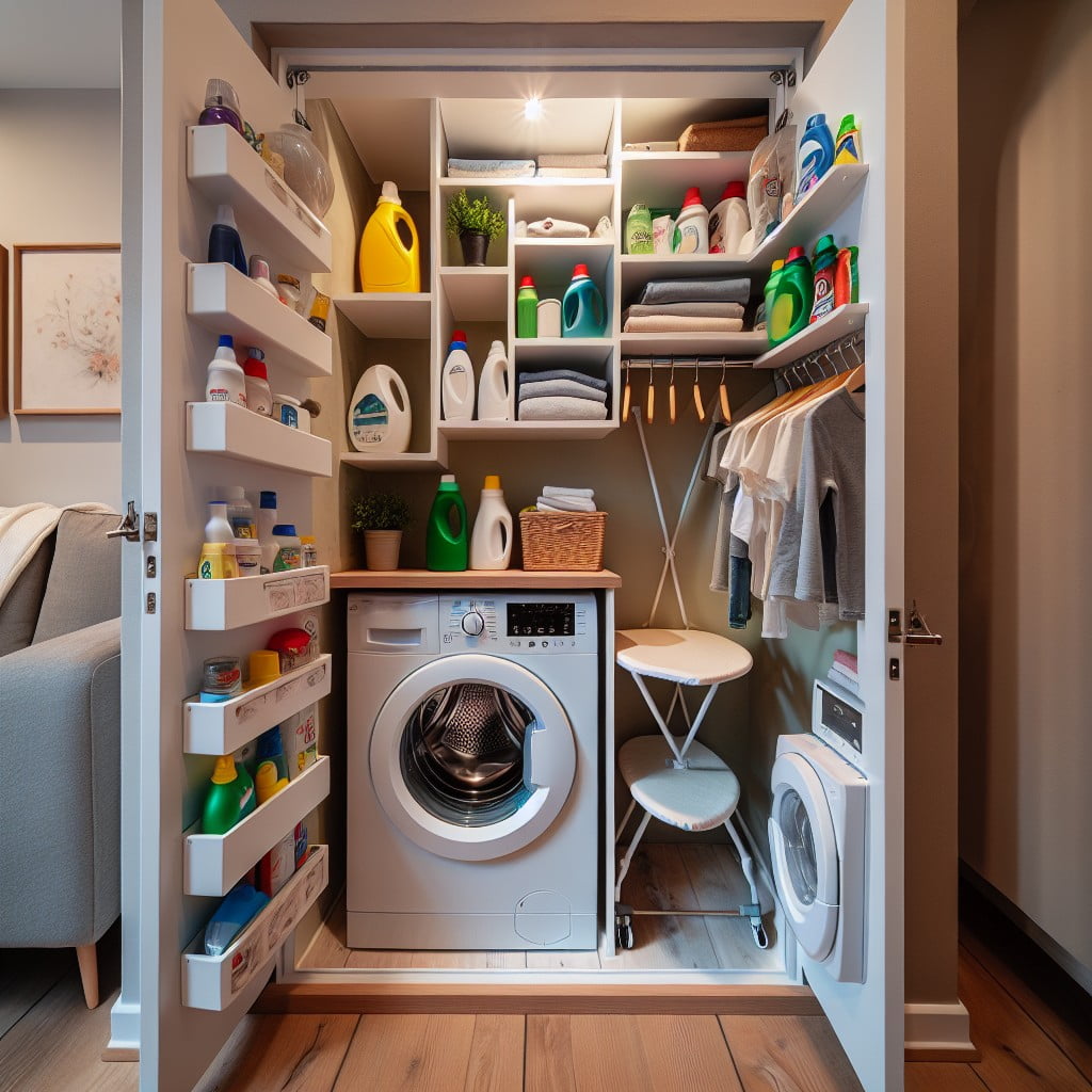 transform a pantry into a laundry space