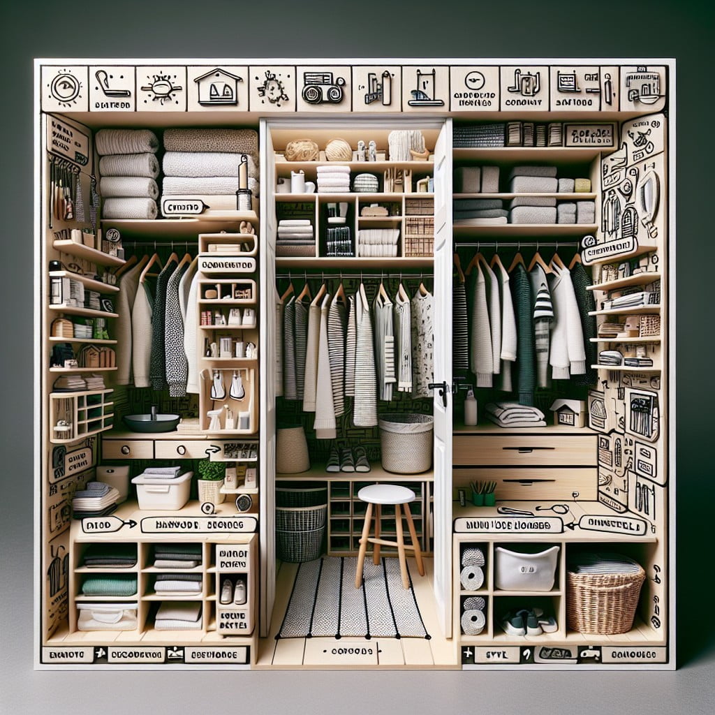transforming small closet into functional space