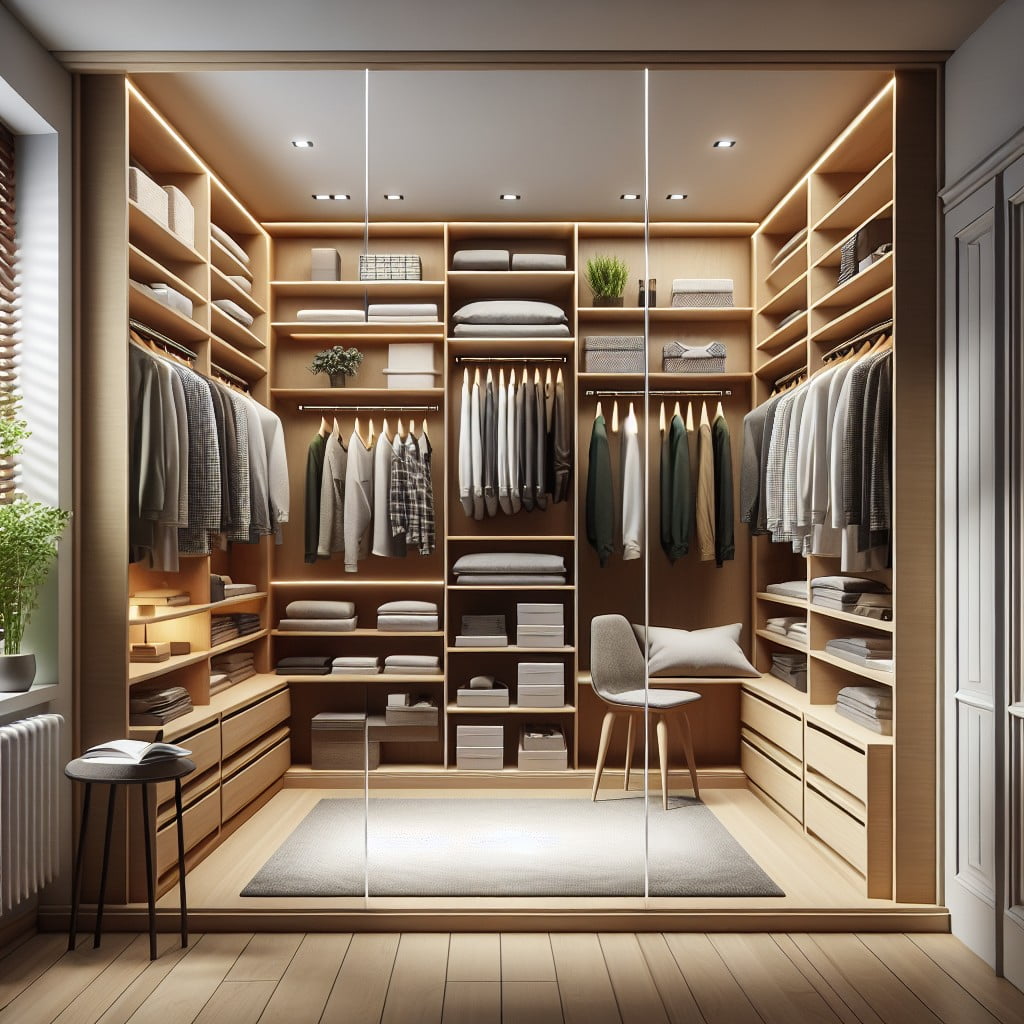 utilizing corners in closet design