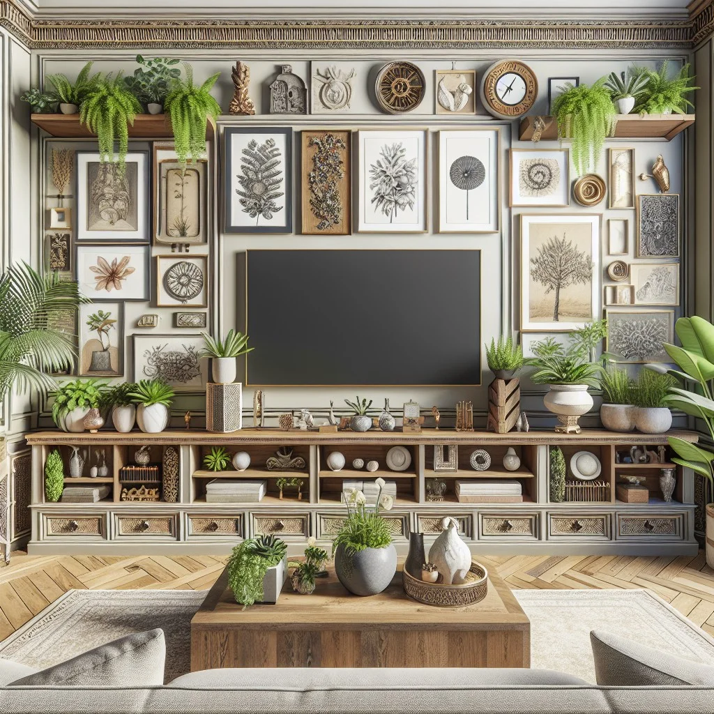 utilizing space above entertainment center
