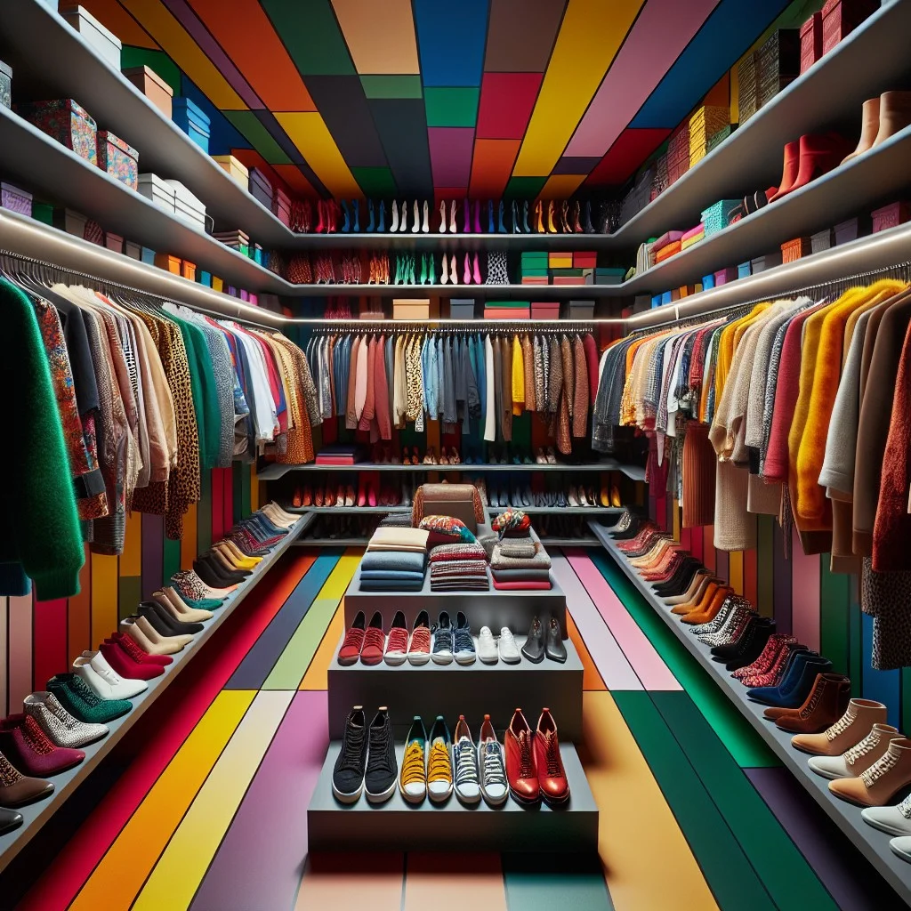 create a color pop closet with bold paint