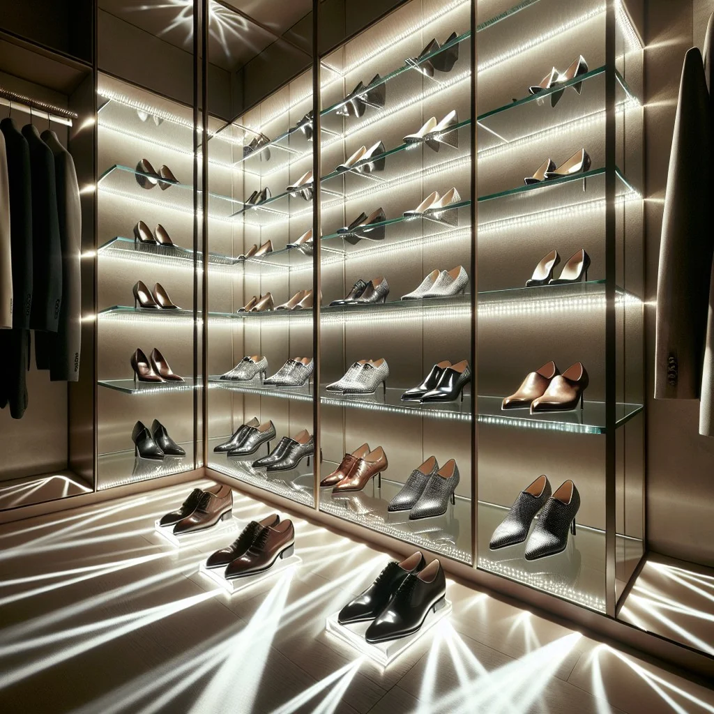 create a display for special occasion shoes