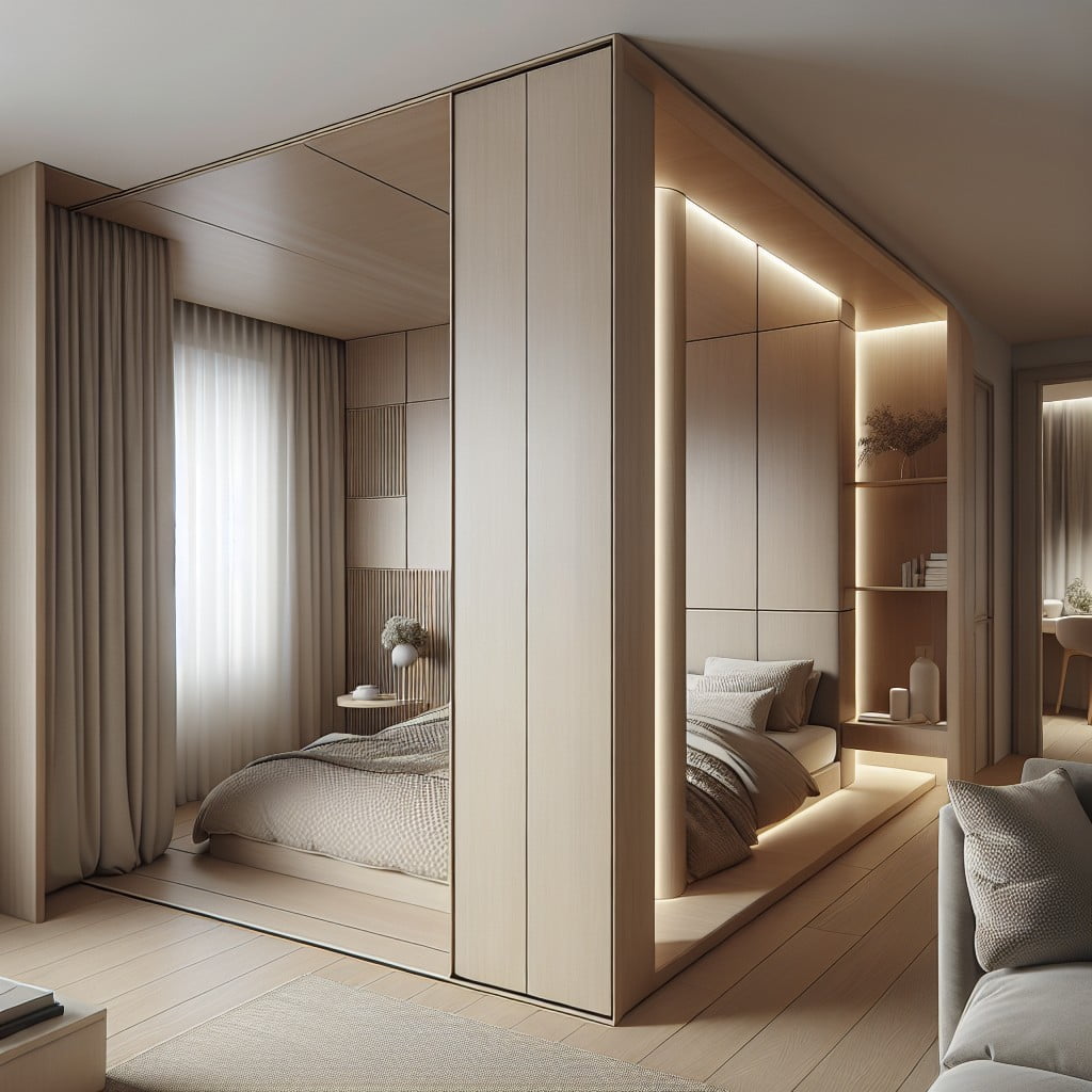 l shaped closet as a room divider creative ideas