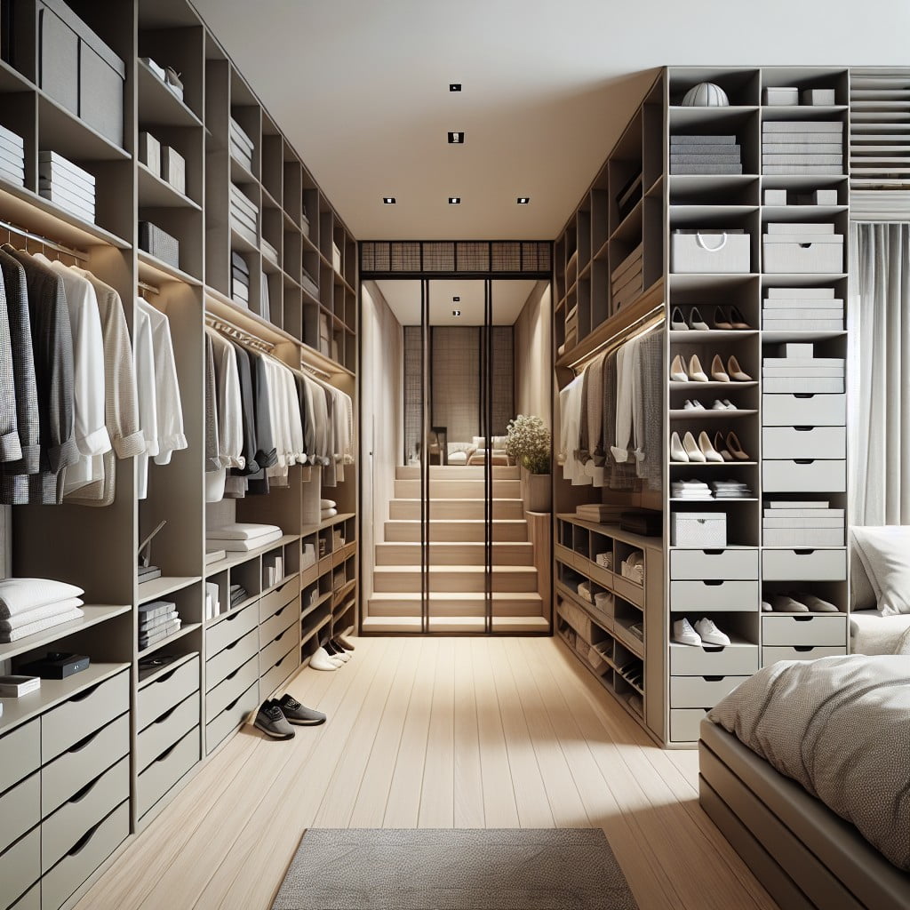 mastering the art of organizing a closet without doors