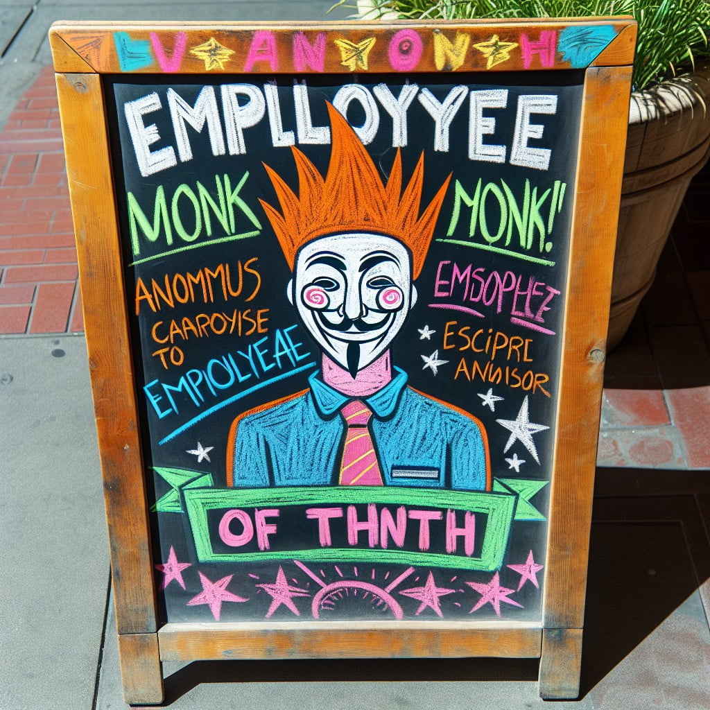 showcase employee of the month with a caricature