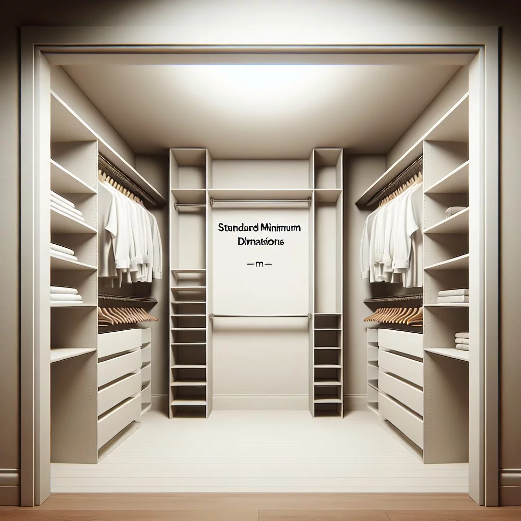 standard walk in closet dimensions