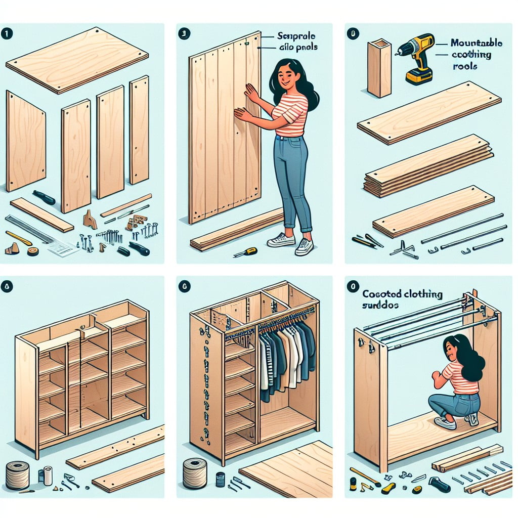 steps to construct an ikea hack diy closet island