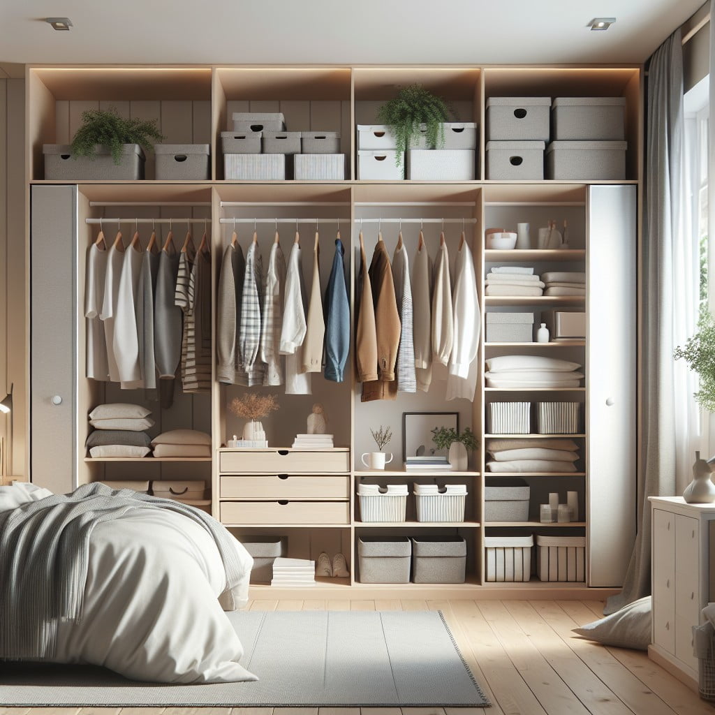 the charm of a closet without doors