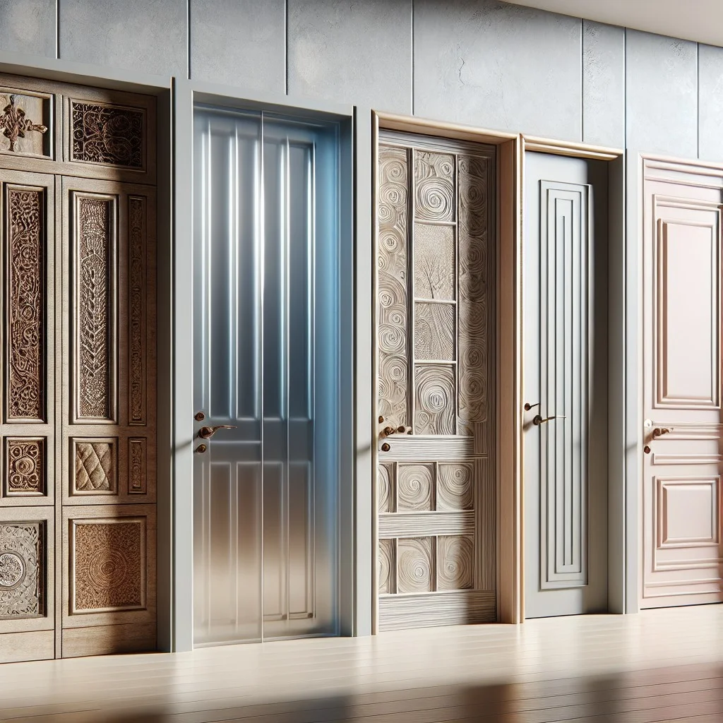 the materials used in closet doors