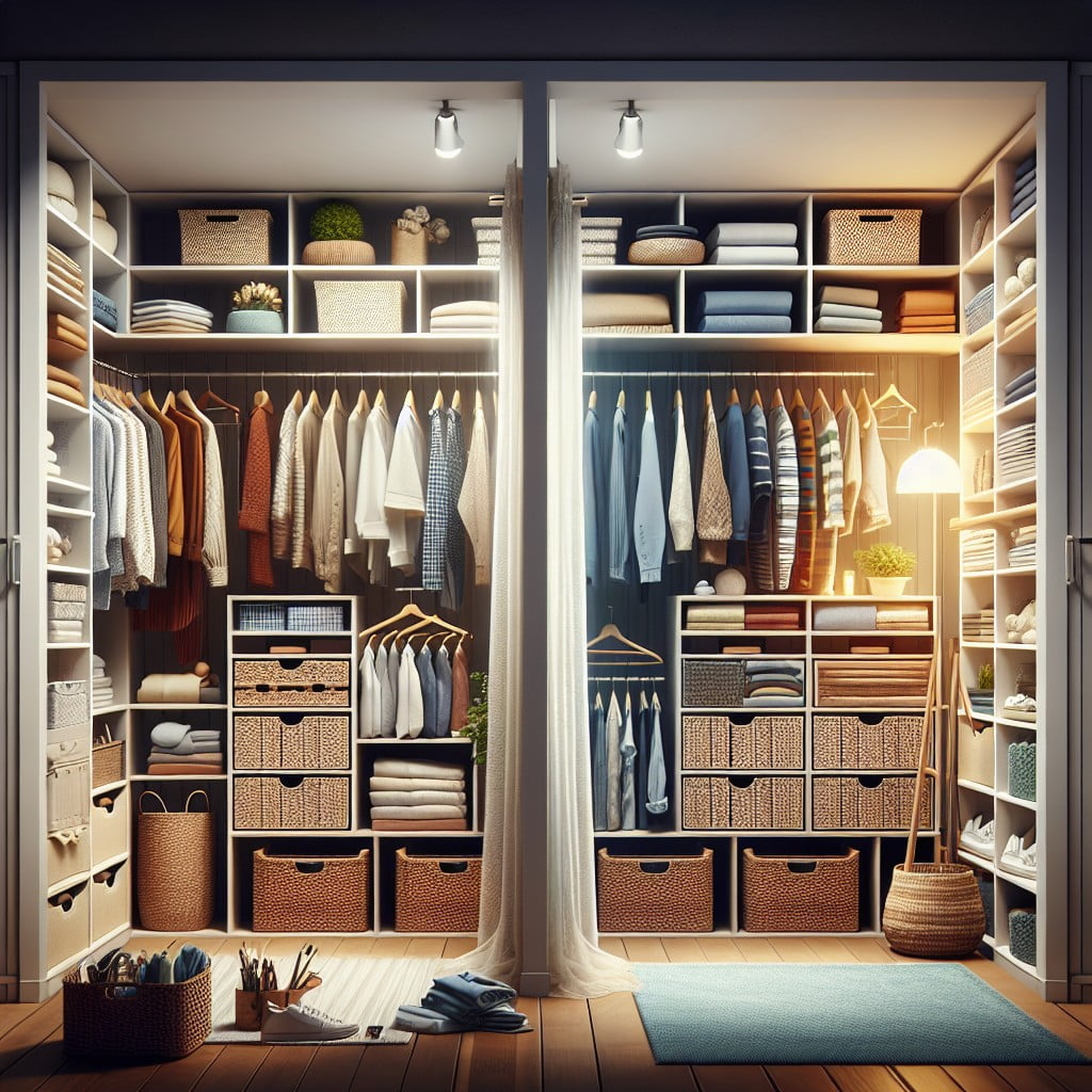 tips for managing an open closet