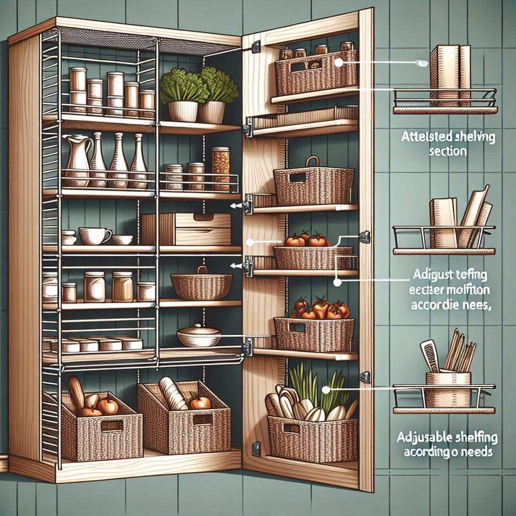 types of pantry shelving systems