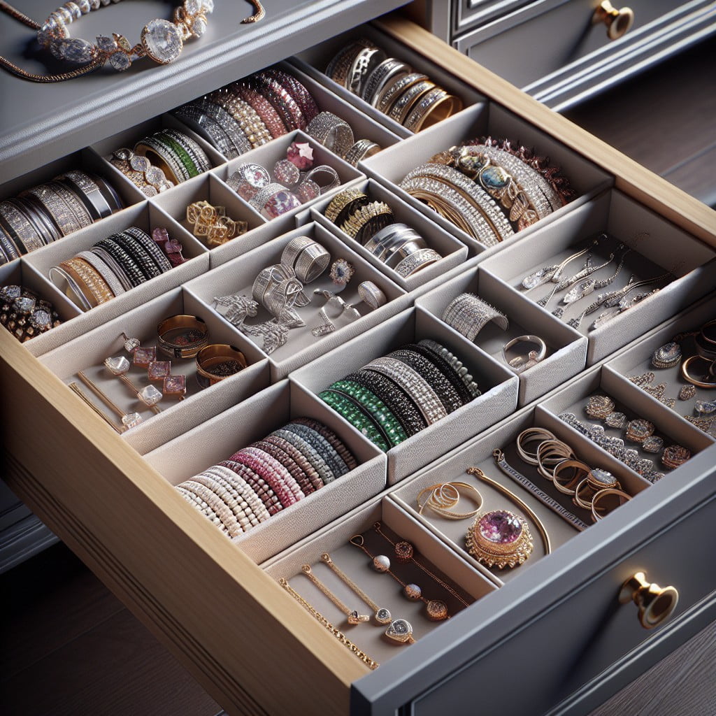 use stackable drawer organizers