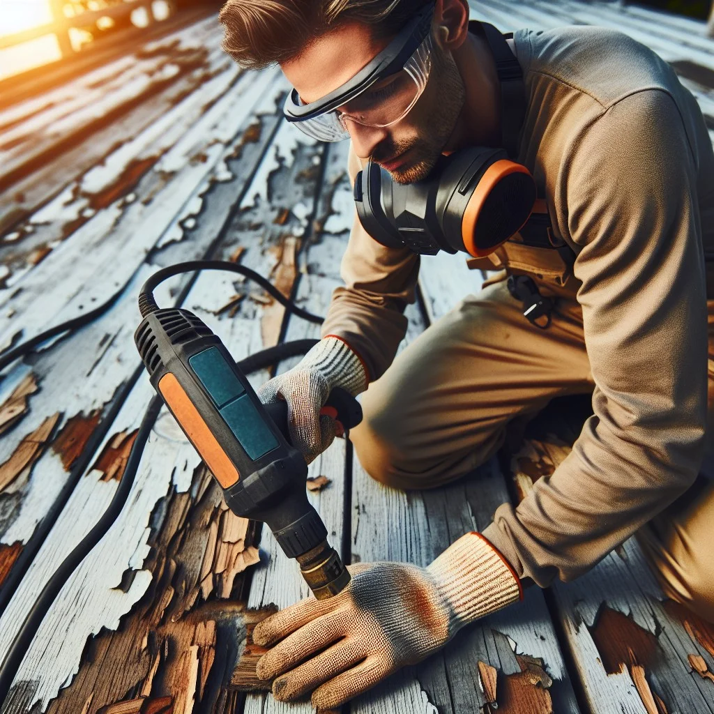 using a heat gun for paint removal