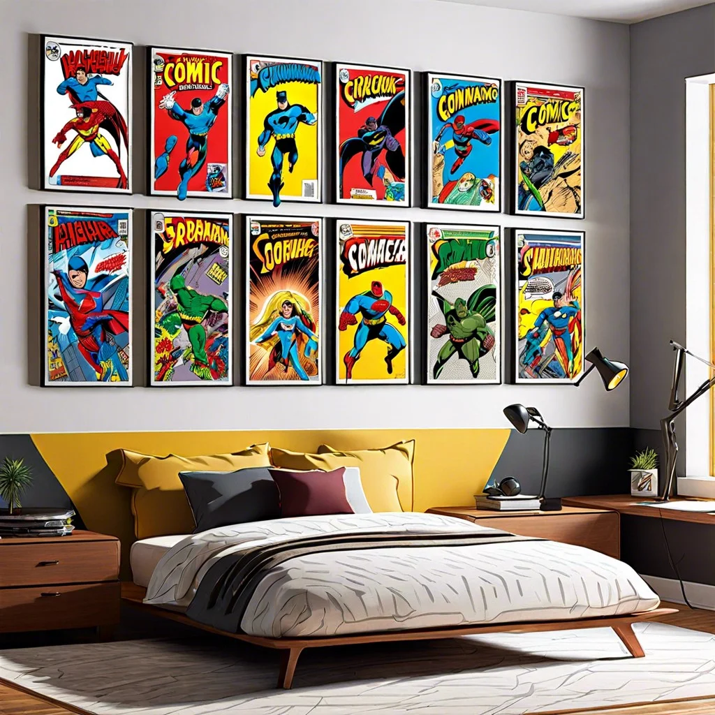 3d comic book wall art