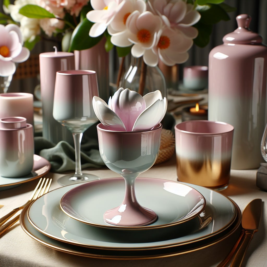 adding class to glassware with glossy magnolia home enamel spray paint