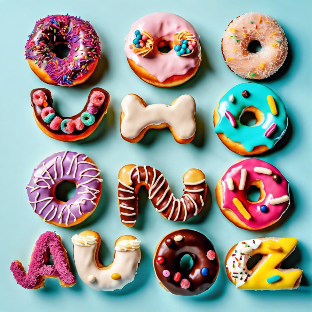 alphabetical donut guide