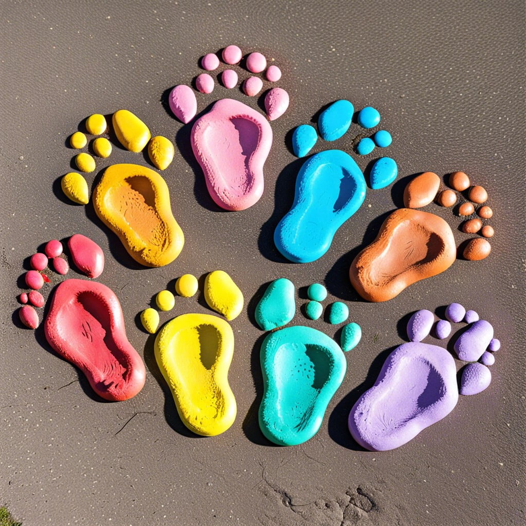 animal footprint stencils