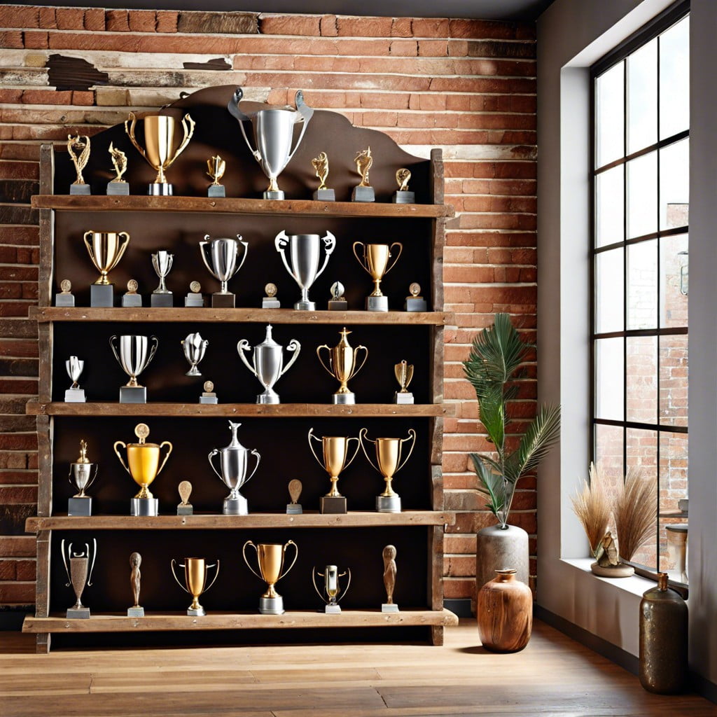 authentically rustic trophy display