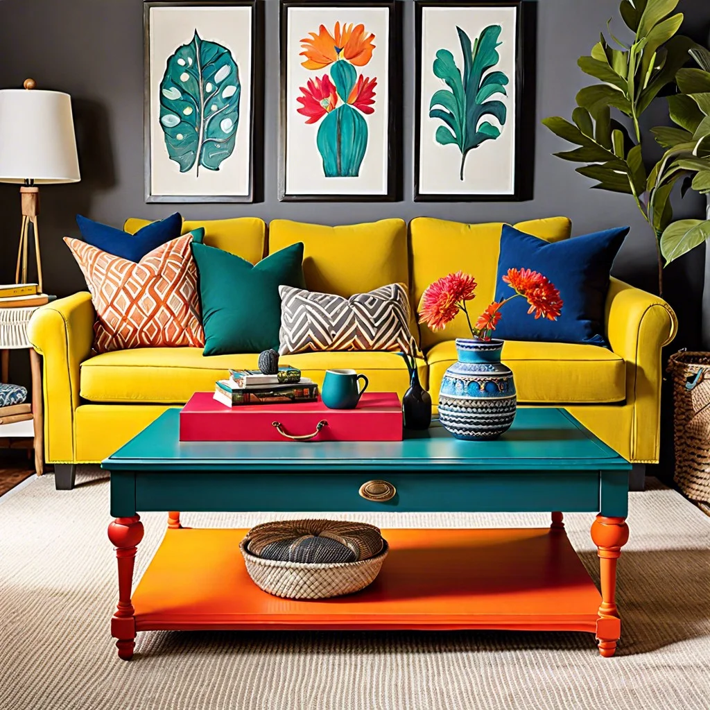 bold and vibrant chalk paint® colors for standout coffee tables
