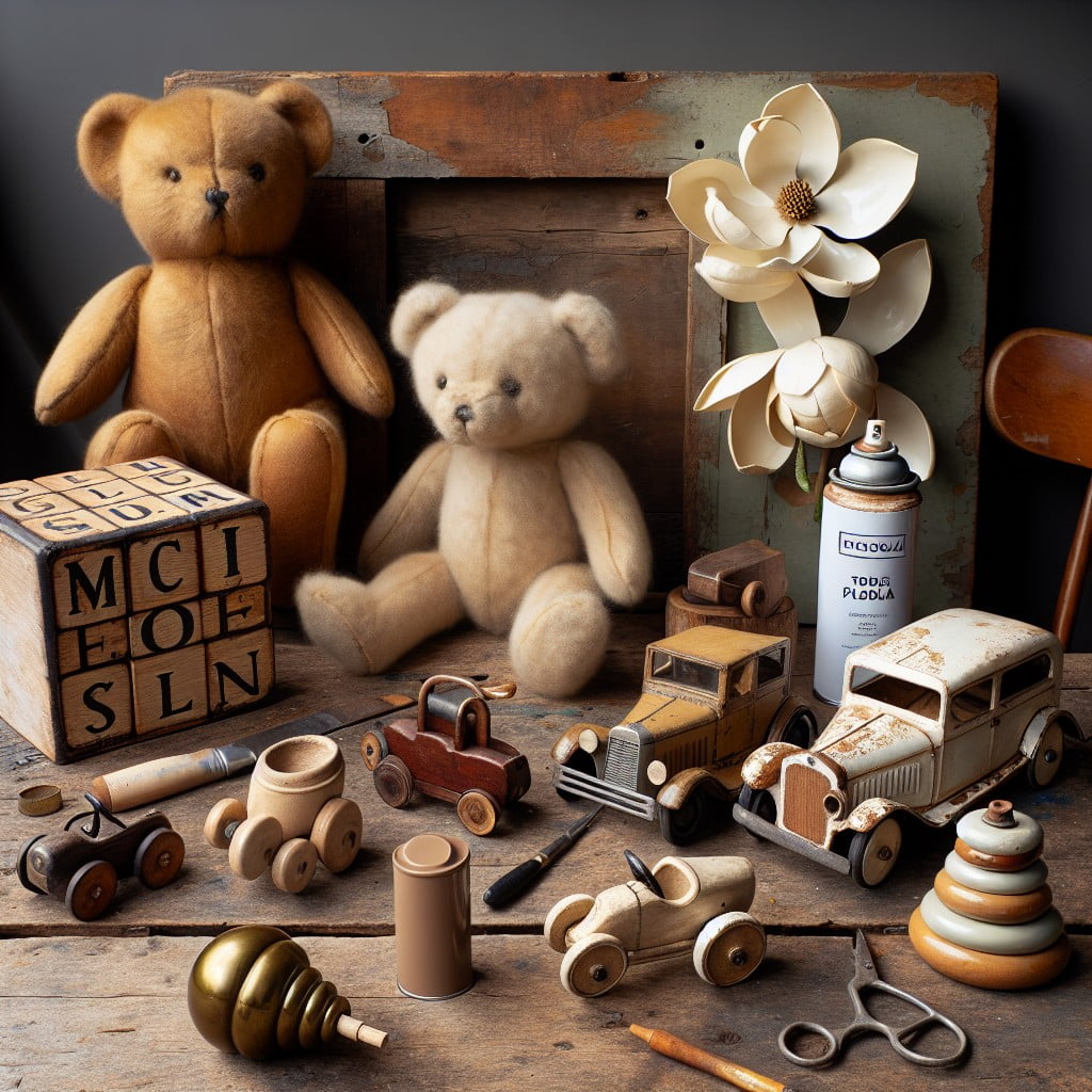 breathe new life into old toys with magnolia spray paint
