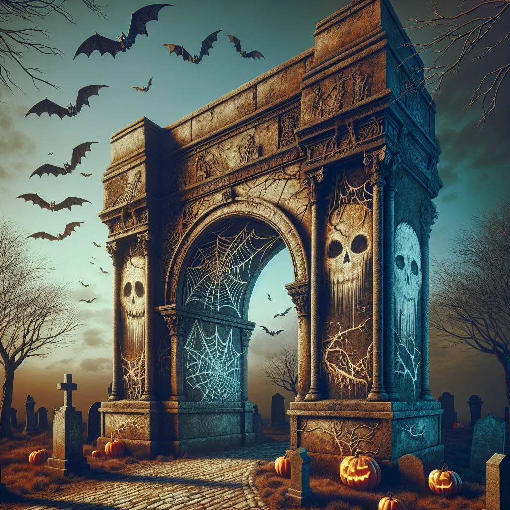 cemetery gateway chalk mural