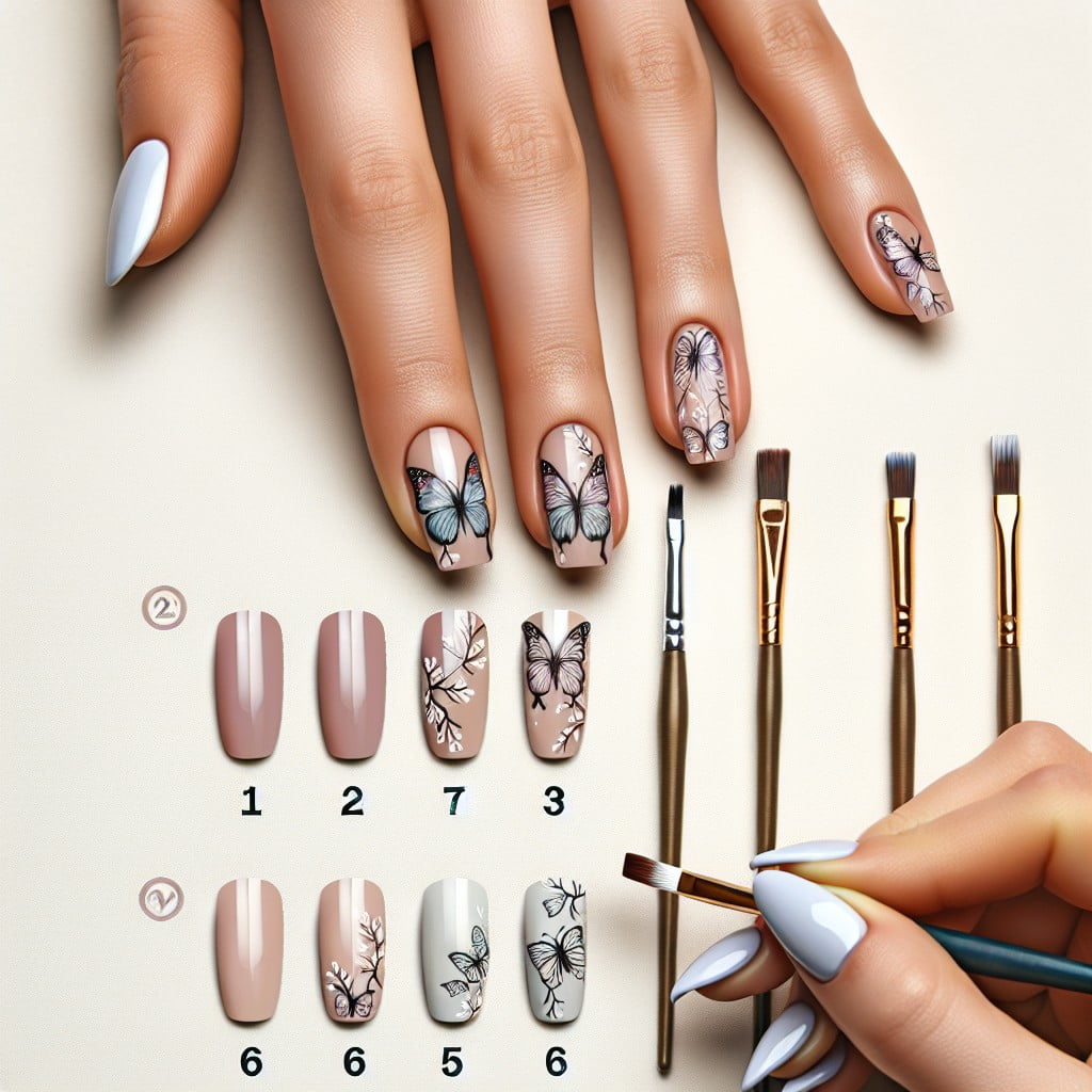 chalk butterfly inspired nail art tutorial a stylish experiment