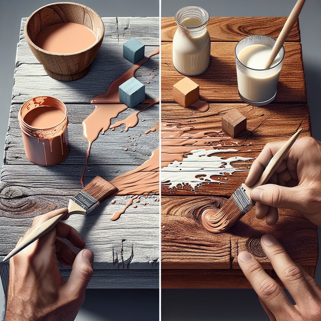 chalk paint vs milk paint application