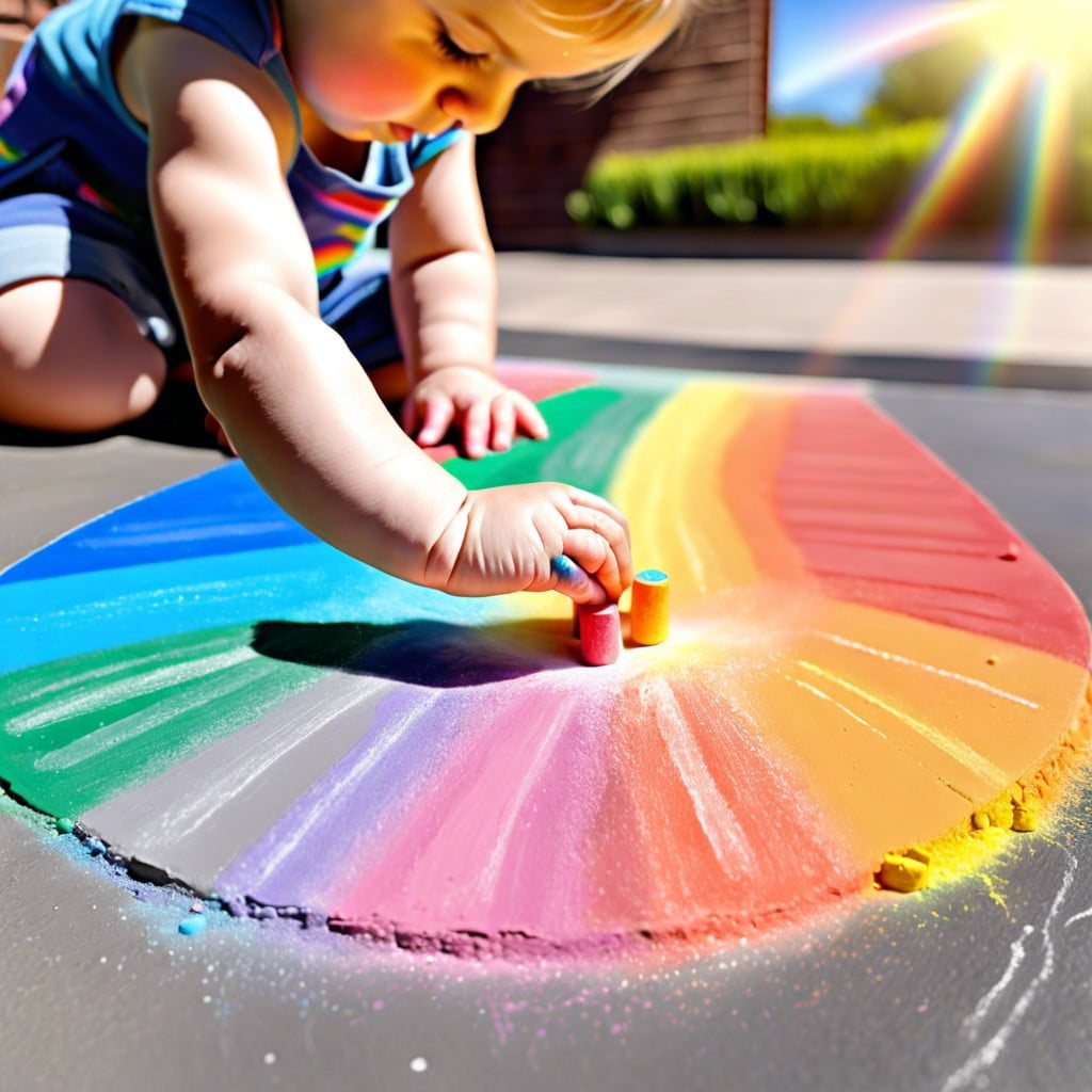 chalk rainbow creation
