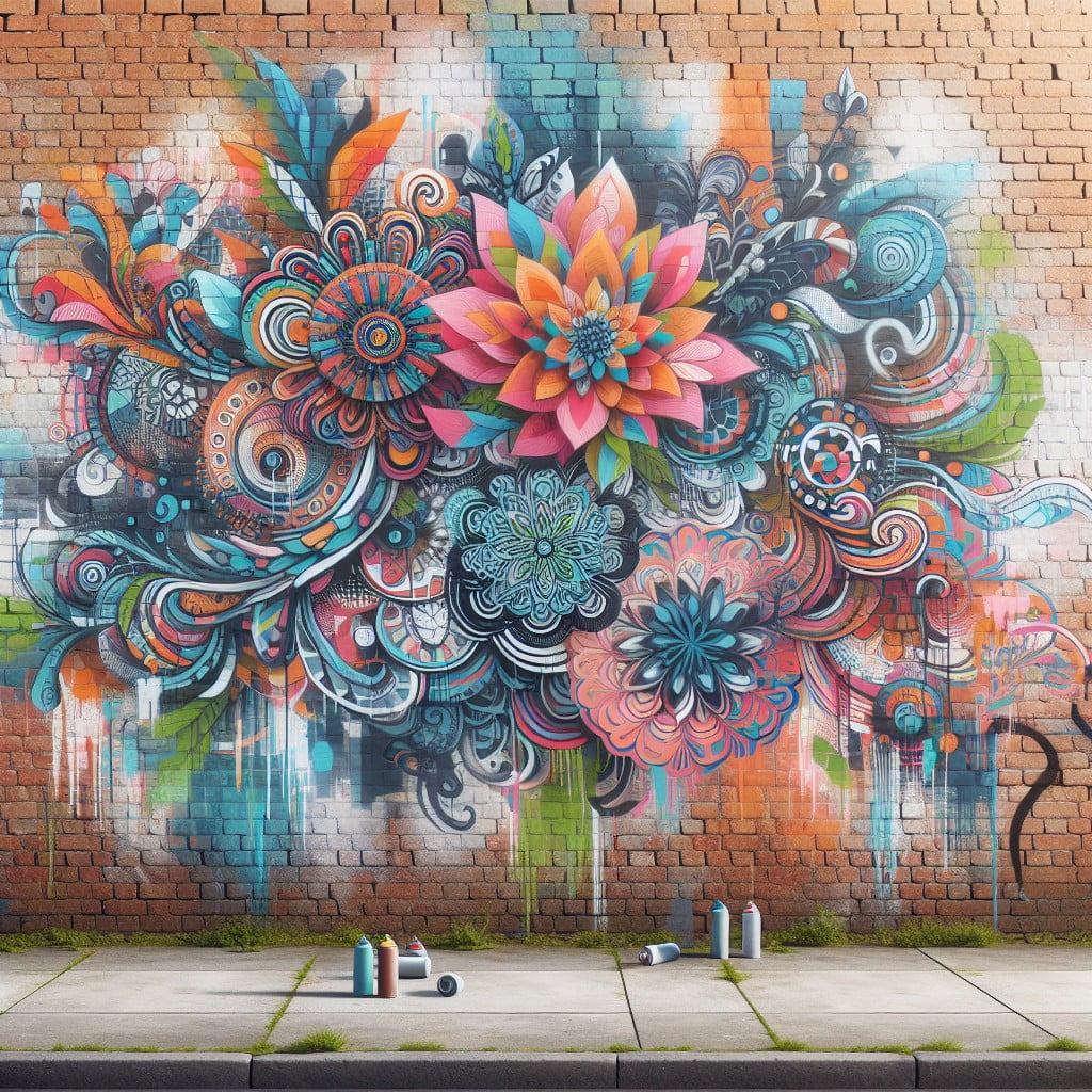 chalk spray paint mural ideas