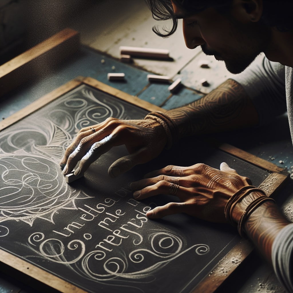 chalkboard lettering as therapeutic art an artistic self care guide