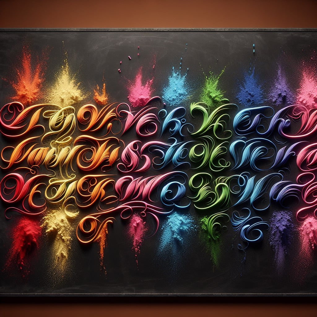 chalky rainbow script font ttf